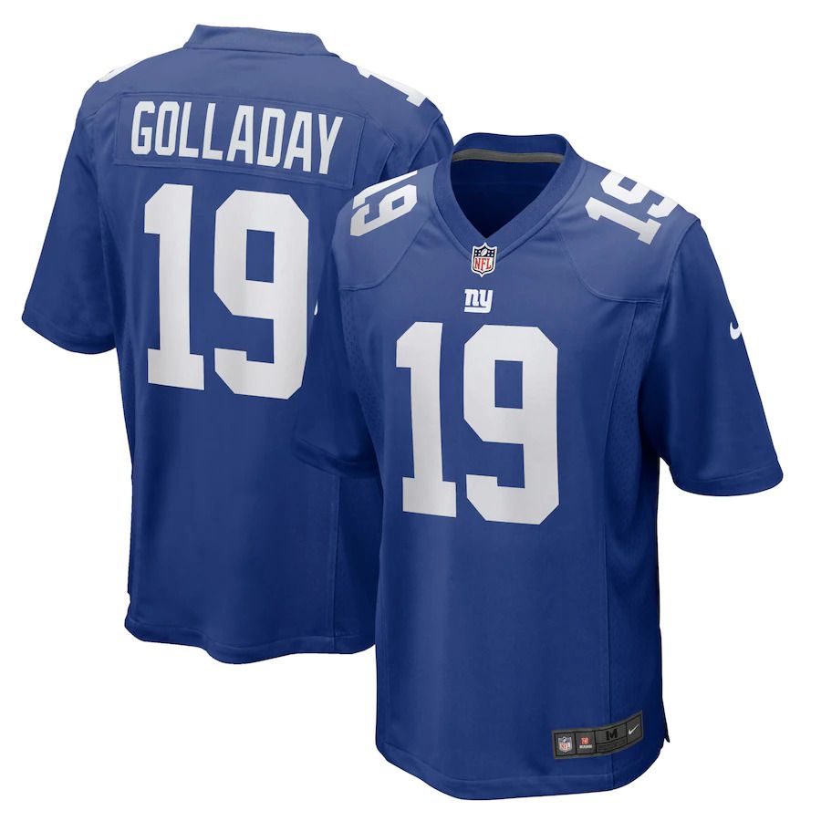 Men New York Giants #19 Kenny Golladay Nike Royal Game NFL Jersey